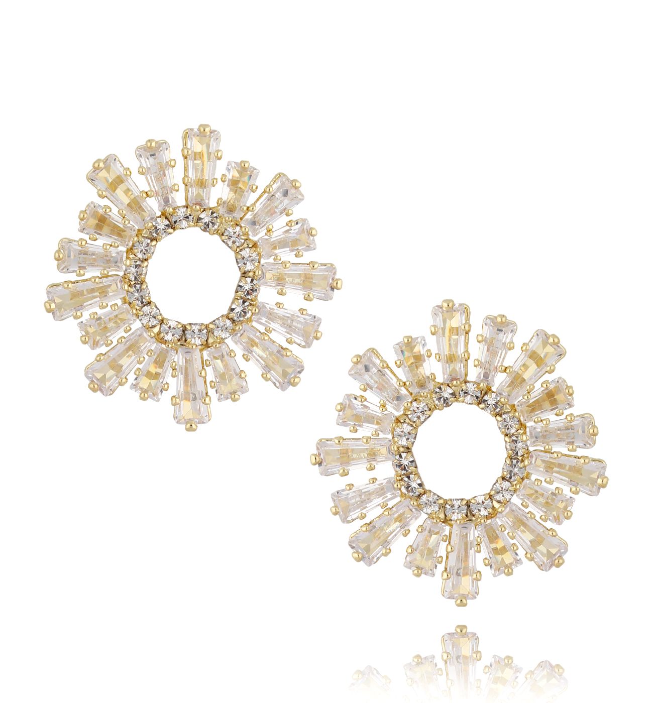 Kolczyki z transparentnymi kryształkami Samantha KSS0880