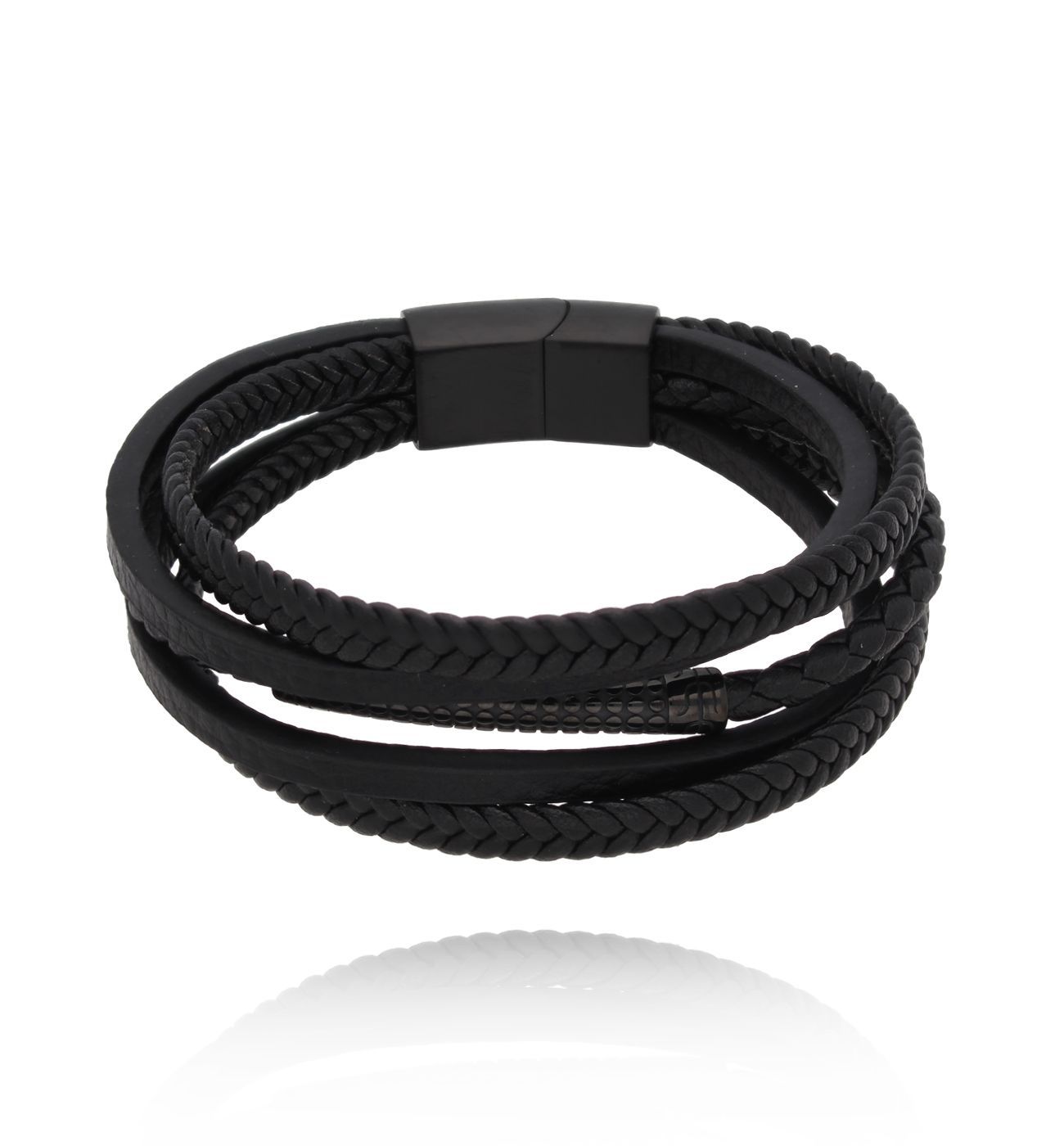 Bransoletka męska skórzana Euquerio 37 - By Dziubeka