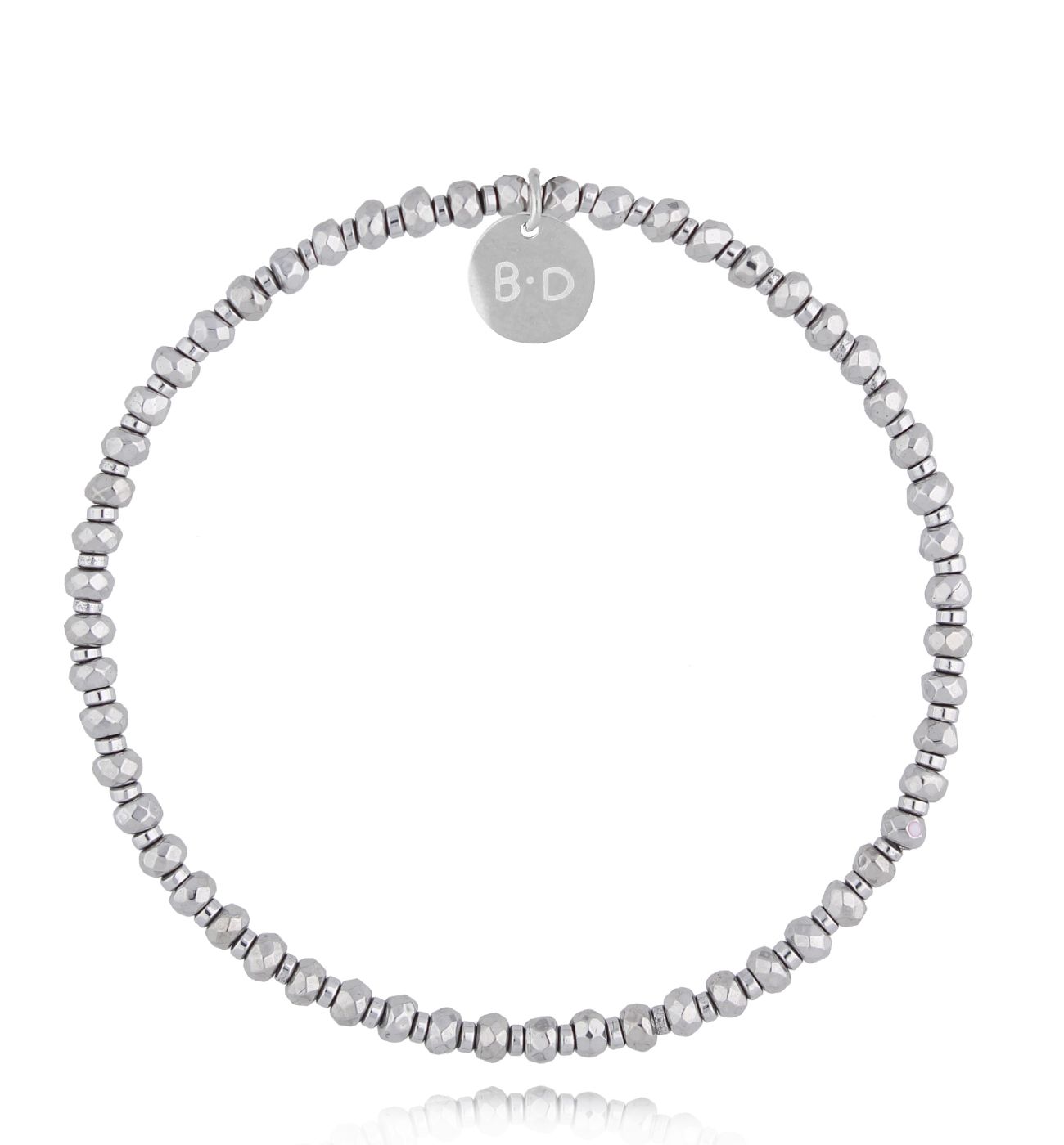 Bransoletka ze srebrnymi hematytami Huelva BTW2599