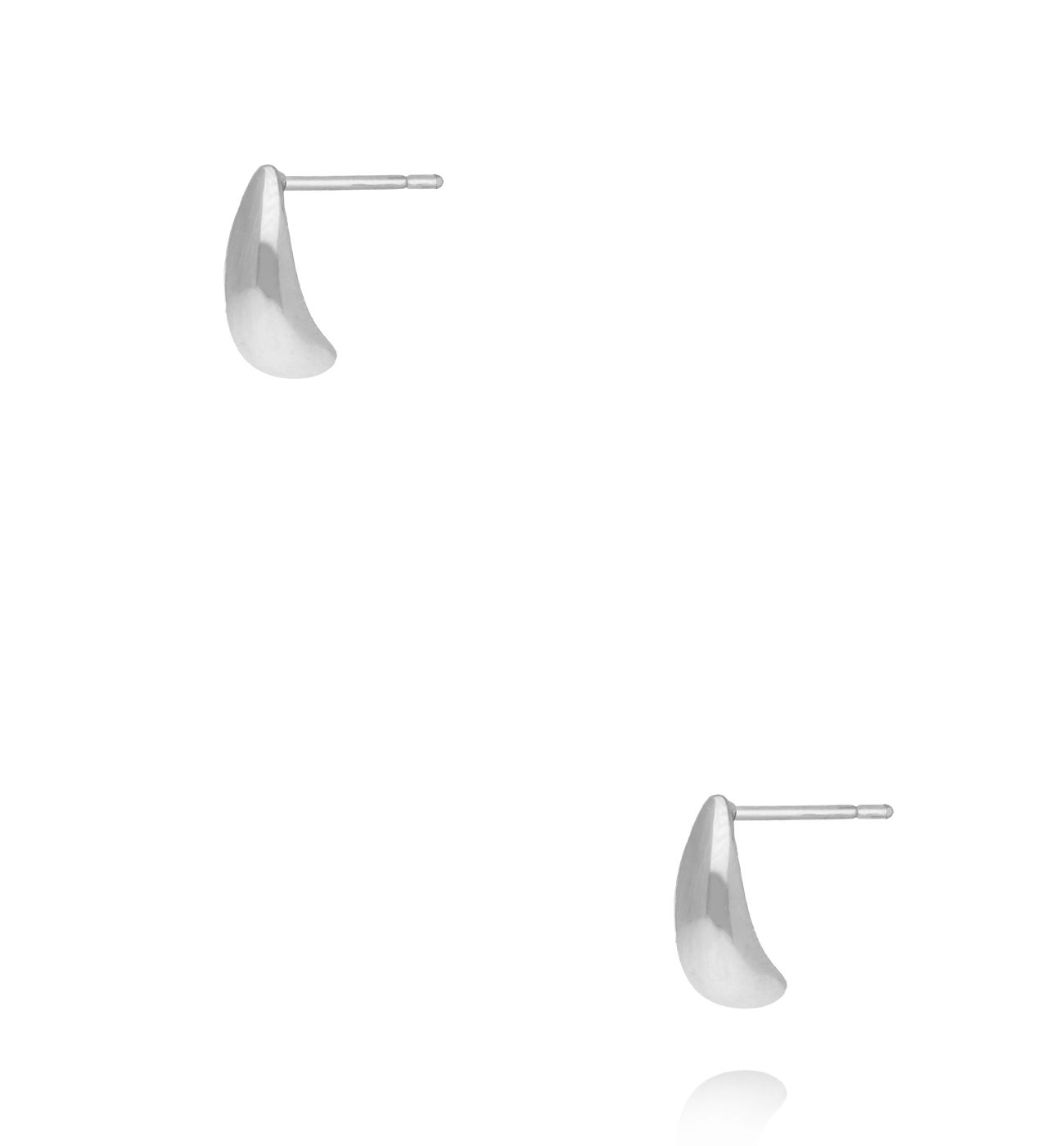 Kolczyki kropelki srebrne KSY0411 - By Dziubeka
