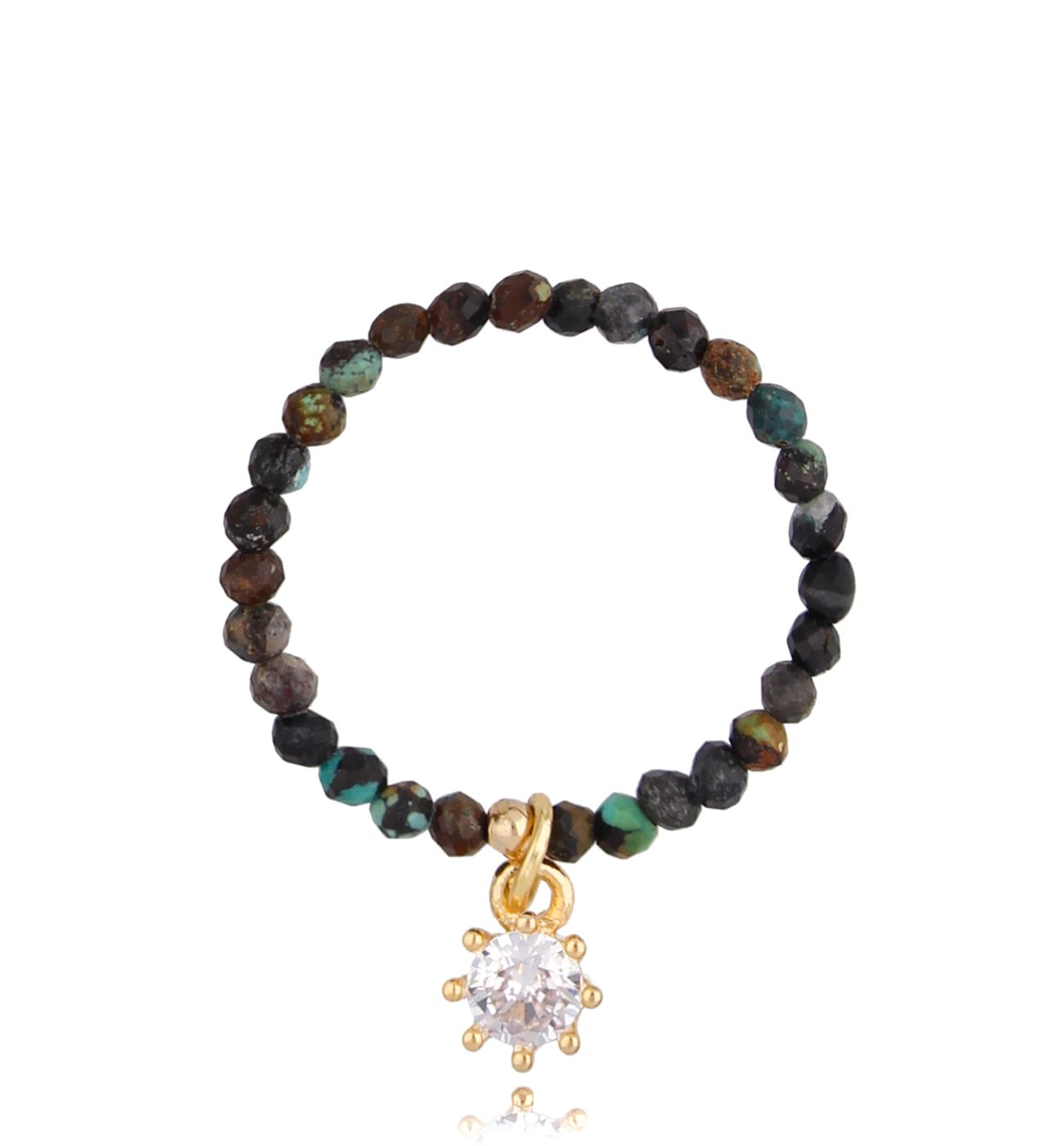 Pierścionek z turkusami Margaret - By Dziubeka