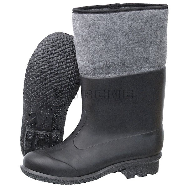 Grene Kalosze Buty Filcowo-PCV Czarne r.42