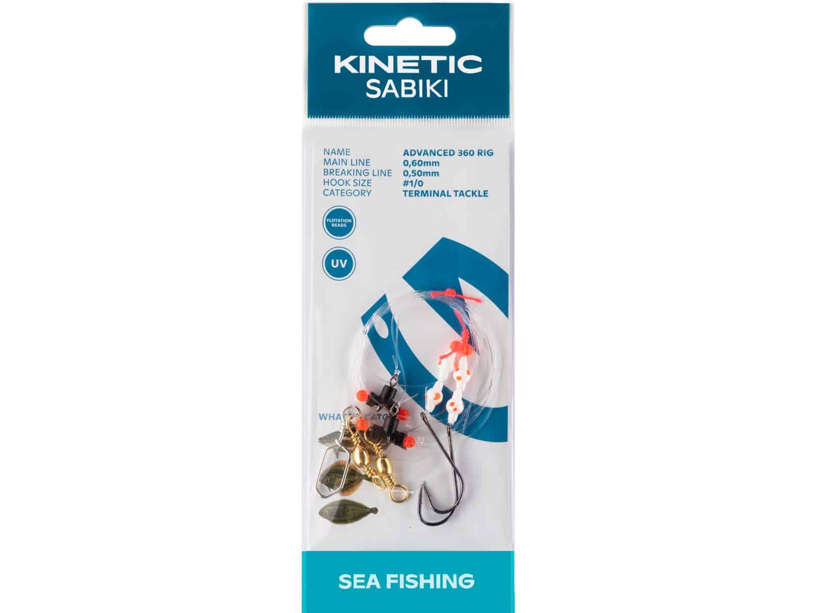 Kinetic Zestaw Sabiki advanced 360 Rozm 1/0 White red dots