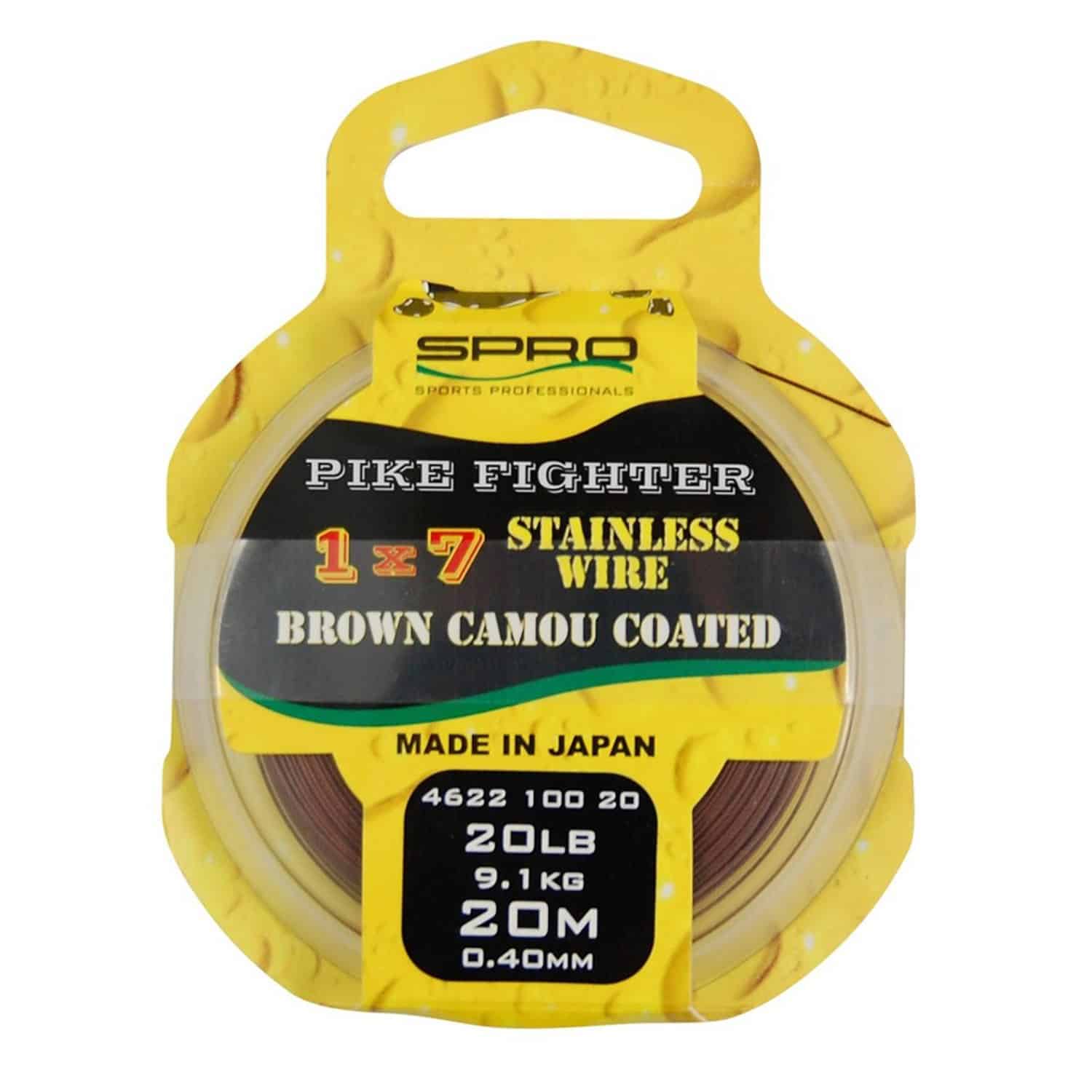 SPRO materiał przyponowy Brown Coated 1x7 Wire 13,7kg-20m