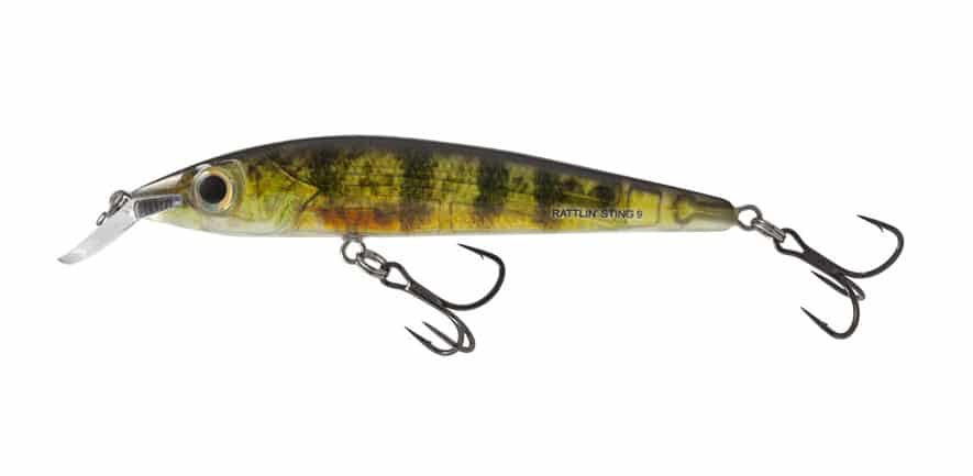 Salmo Wobler Rattlin Sting Suspending 9cm Real Yellow Perch