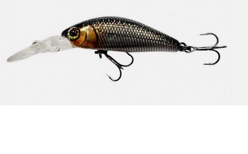 JACKALL wobler Chubby Diving Minnow 35SP HL Silver & Black