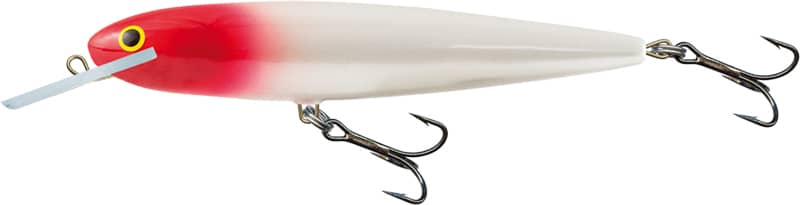 Salmo Wobler White Fish 13cm Red Head Deeper Runner