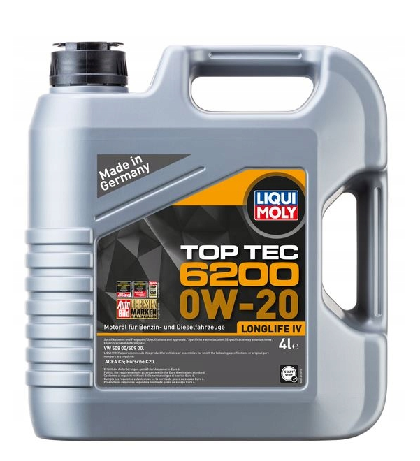 LIQUI MOLY TOP TEC 6200 0W20 4L 20788 - Petrostar