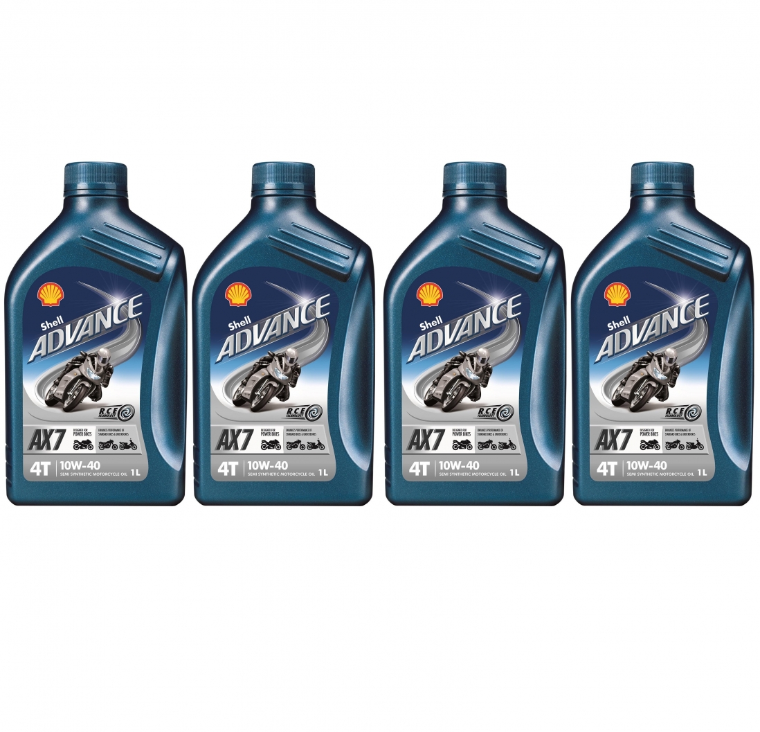 SHELL ADVANCE VSX AX7 10W40 4T 4L - Petrostar