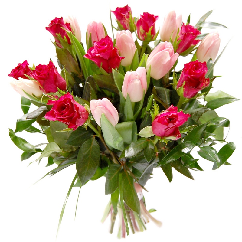 Moc życzeń - róże i tulipany z dostawą pocztą. Kwiatowa Warszawa, Poznań, Gdańsk.