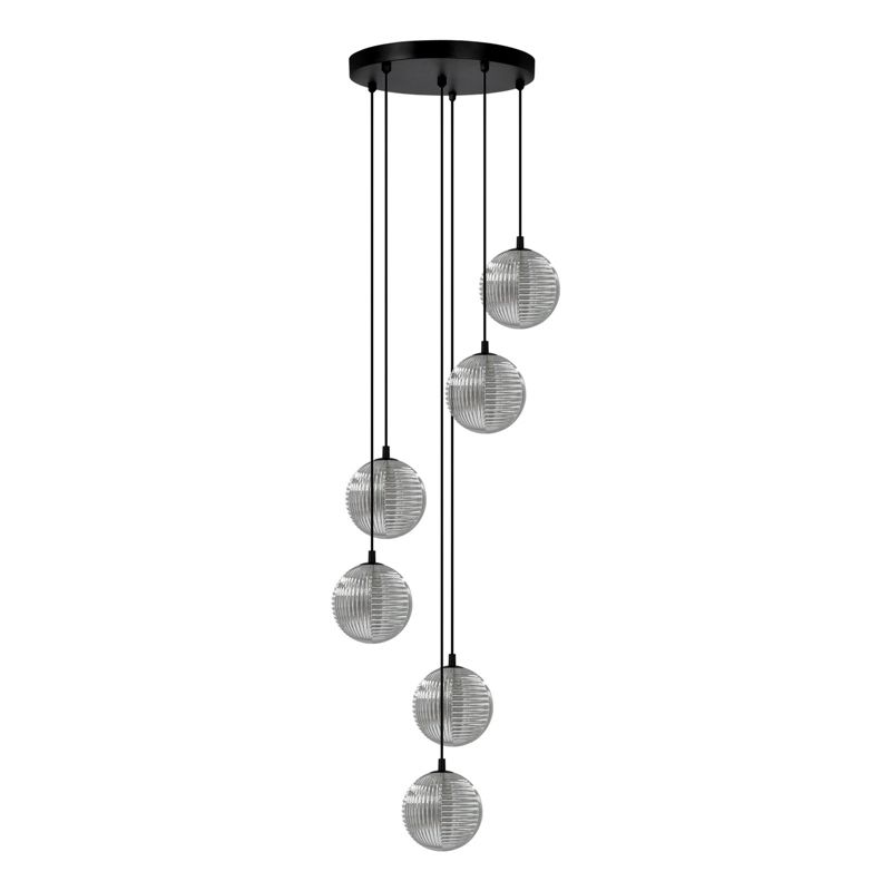 Lampa wisząca Kaja MONZA czarna 6xG9x15W IP20 wym:150x36x36cm - 1 szt.
