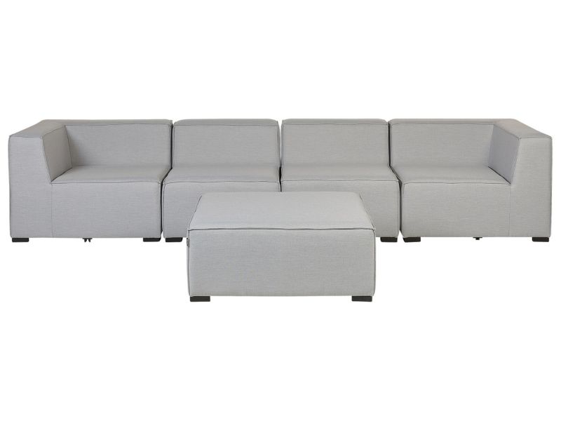 Sofa z ottomaną Arezzo Jasnoszary 1 kpl