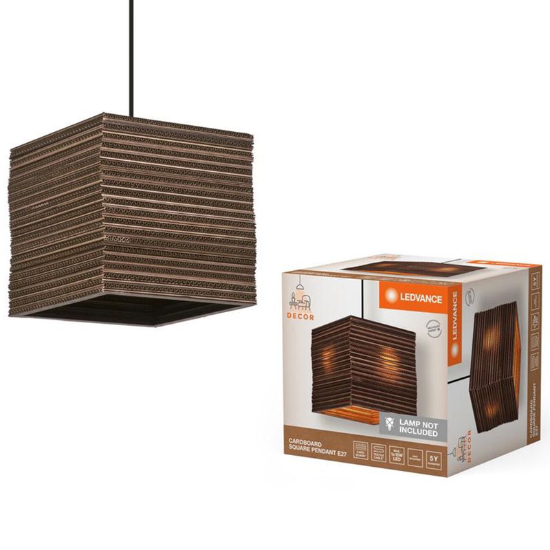Lampa Sufitowa Ledvance Wisząca Dekoracyjna E27 Zwis Brązowy Karton 1 szt.
