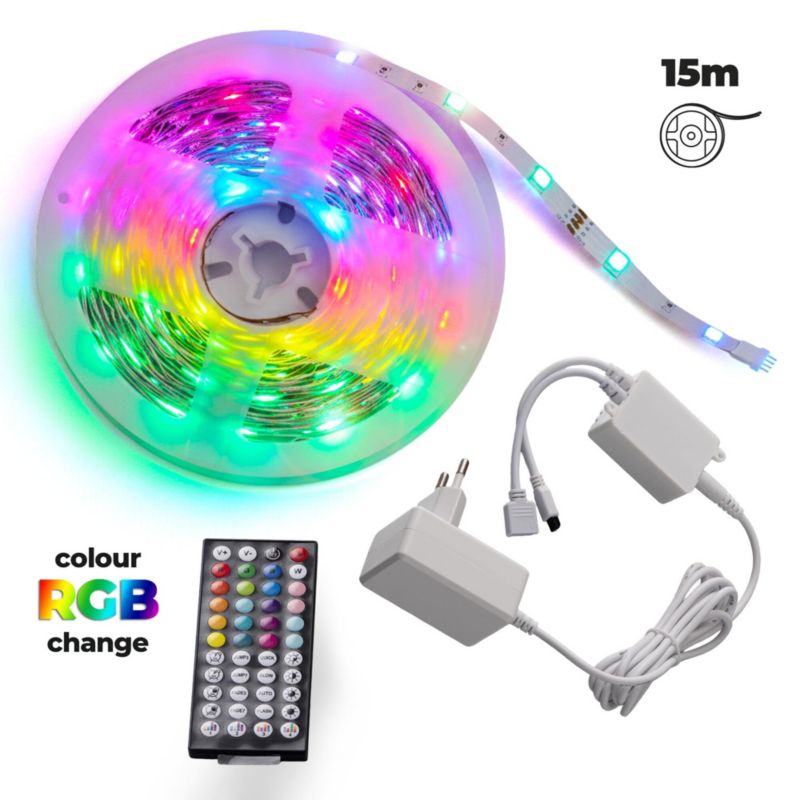 Taśma LED LL 15M SET RGB 66813 LightLogic listwa Bluetooth Aplikacja pilot 1 szt.