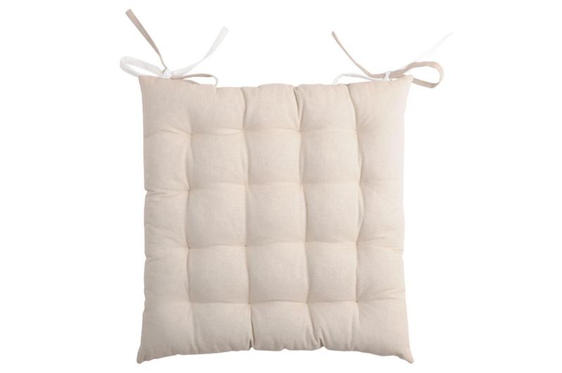 Poduszka na krzesło DUO STOF ozdobna 40x40 cm ecru beż 1 szt.