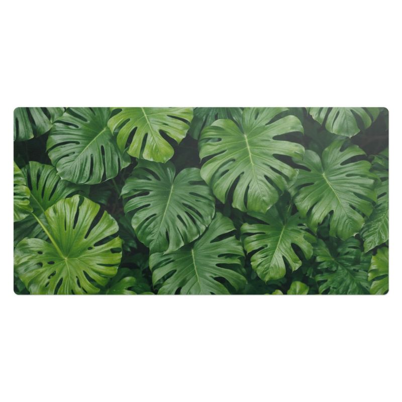 Podkładka gamingowa Wallfluent 90x45 cm Liście monstery 1 szt.