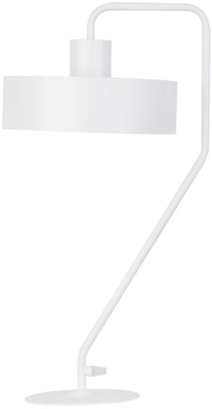 Lampa stołowa Sigma Lighting Vasco biała 1 x E27 x 15W IP20 wym: 55 x 30 x 25 cm metal - 1 szt.