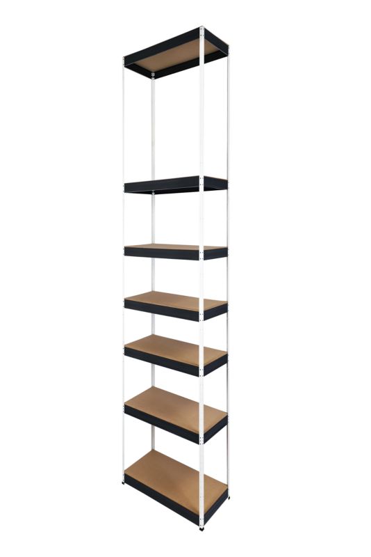 Regał metalowy MODO24 magazynowy biało-grafitowy helios 270x60x60cm 7 półek po 175 kg 1 szt.