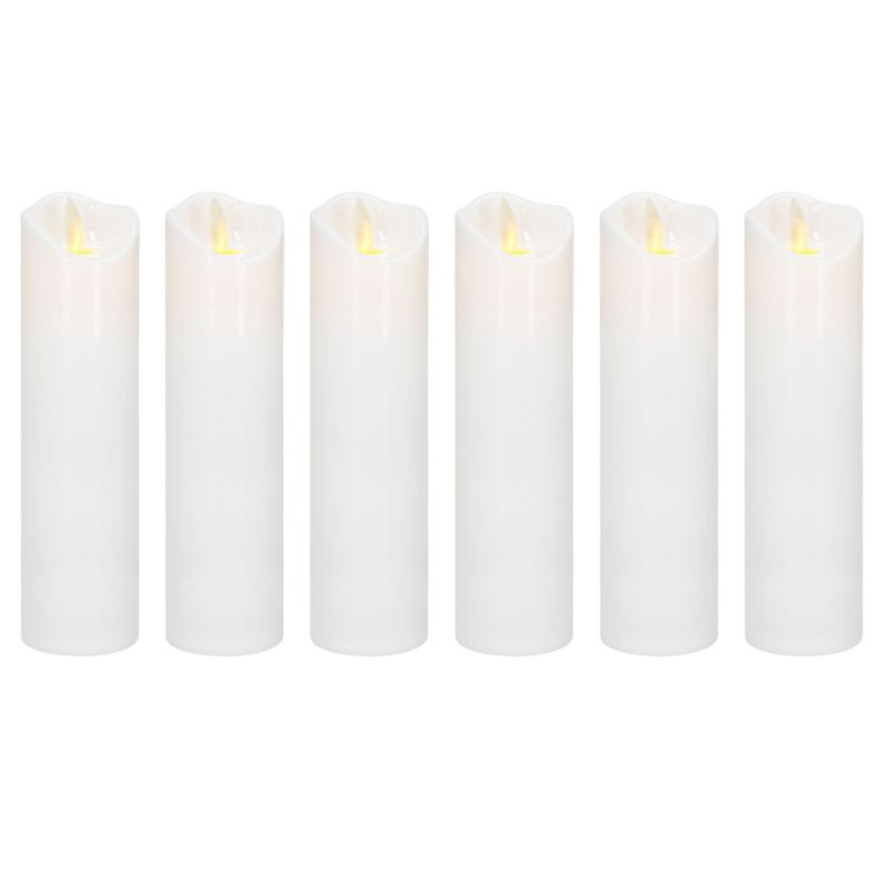 Świece LED elektryczne Springos 18,5 cm na baterie 6 szt.