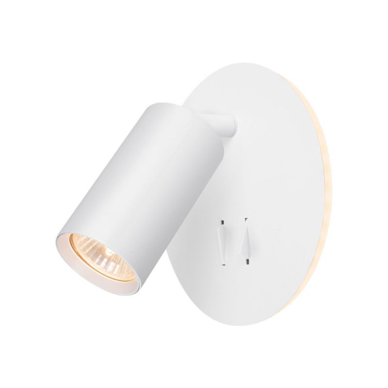 Kinkiet ścienny Videx Spf biały z włącznikiem do sypialni 2 x GU10 x 5W IP20 wym: 16 x 5,5 x 5,5 cm - 1 szt.