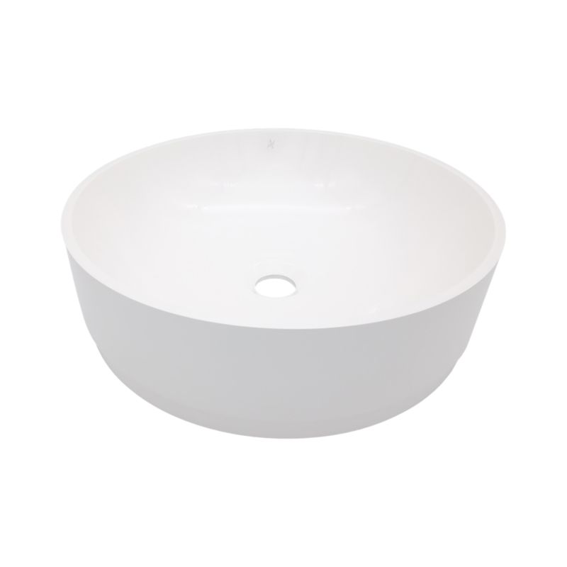 Umywalka Aquila Jano Cilindrico nablatowa biała 1 szt.