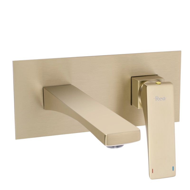 Bateria Umywalkowa Rea Joe Złota Szczotkowana 1Szt