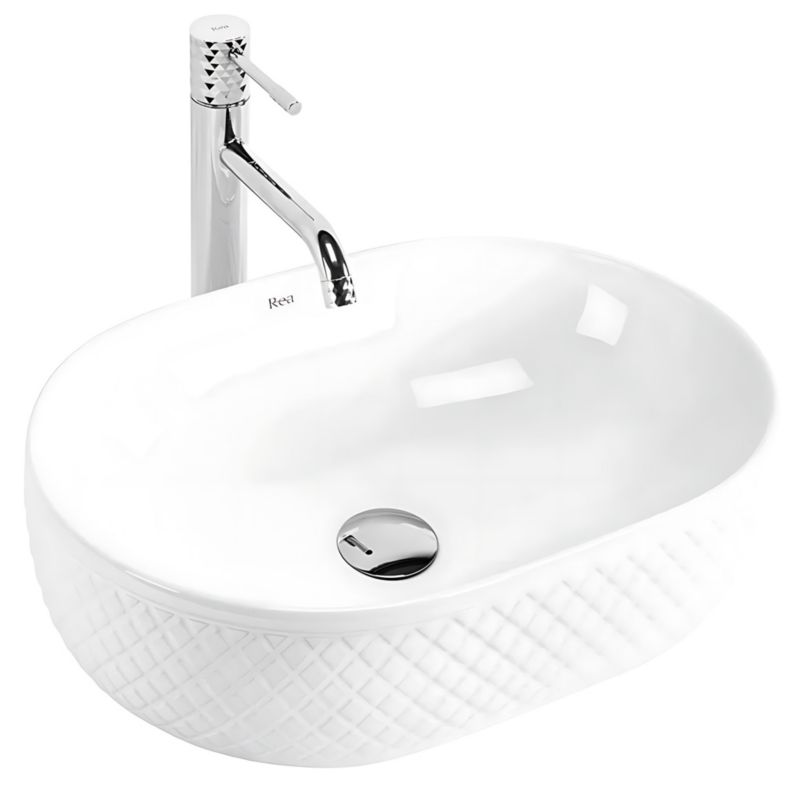 Umywalka Nablatowa Rea Oktawia 49X35,5X15Cm 1 Szt