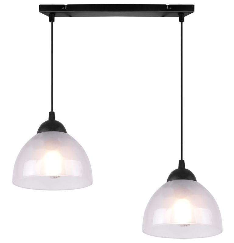Lampa sufitowa wisząca Light Home LH Venice 2x E27 60W klosz mleczny 1szt.