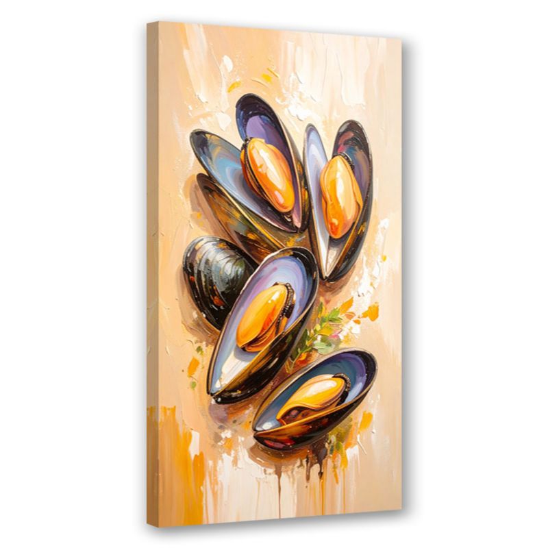 Obraz do kuchni baru restauracji Feeby Małże Owoce morza Sushi 50x100cm 1szt