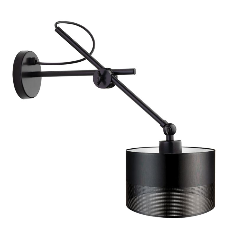 Kinkiet Volta Light Factory Modern Czarny/Czarny Abażur 1xE27 1szt.