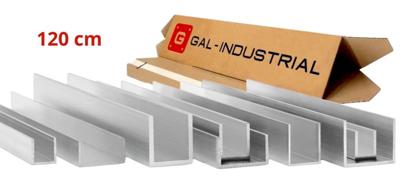 CEOWNIK ALUMINIOWY GAL-INDUSTRIAL 40x50x40x4 mm 120 cm ALUMINIUM PA38 + CIĘCIE NA WYMIAR 1 szt.