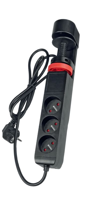 Przedłużacz z zaciskiem Germina 150cm montaż do stołu warsztatowy 1szt.