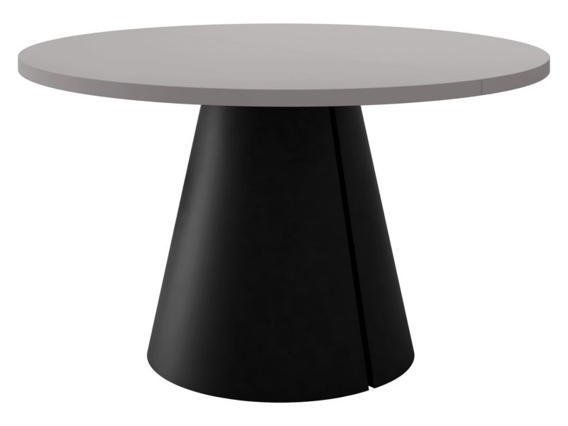 Stół okrągły rozkładany MIRJAN 24 Calma 120 czarny + jasny grafit 1 szt.