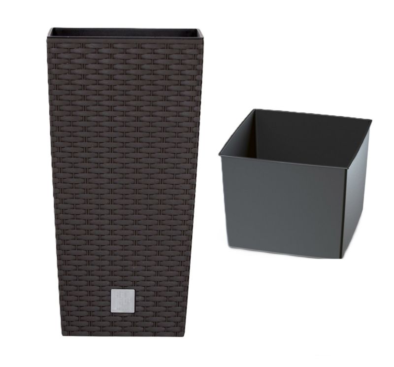 Doniczka wysoka Prosperplast Rato z wkładem Umbra DRTS 17 cm 1szt