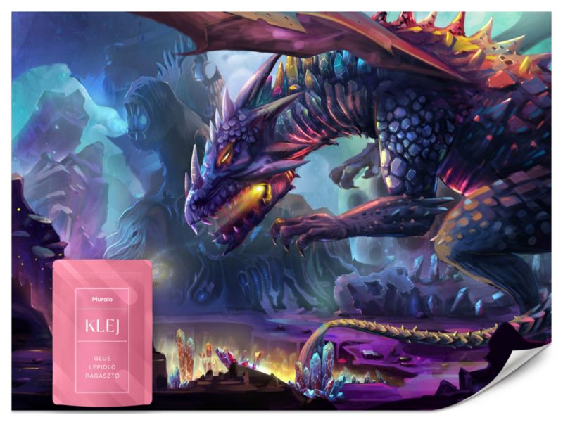 Fototapeta Muralo Fantastyczny Smok Abstrakcja 500x350 cm 1szt.