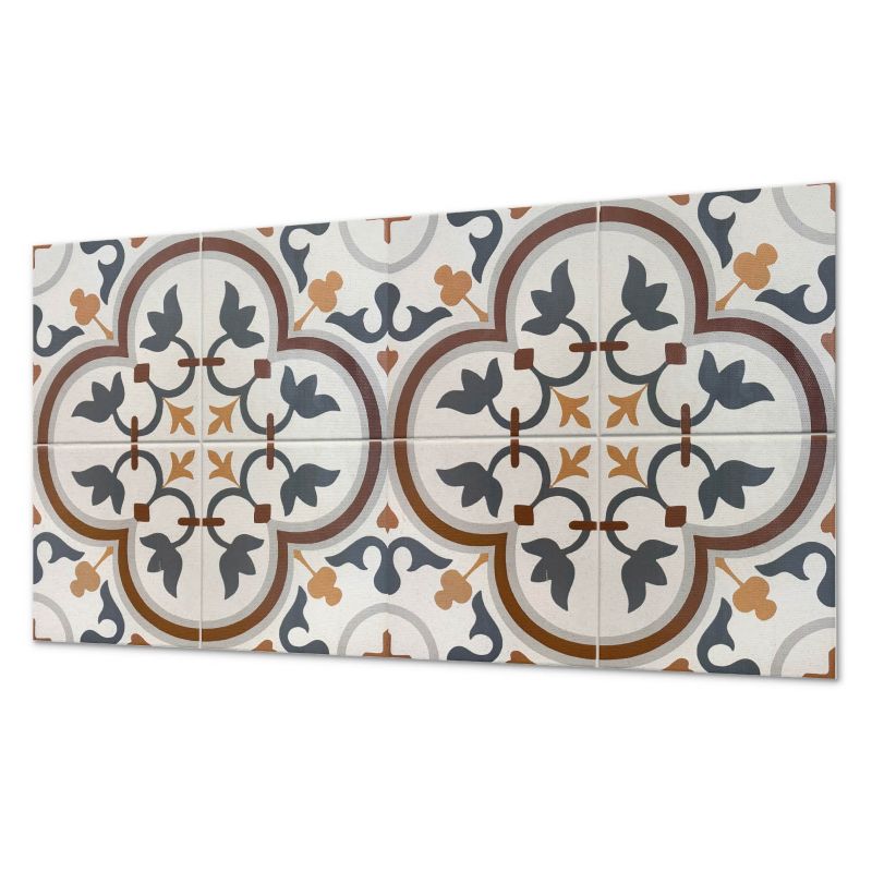 Panel Winylowy Ścienny ArtPrintCave 120x60 cm Wzór kwiatowy w kratkę 1 szt.