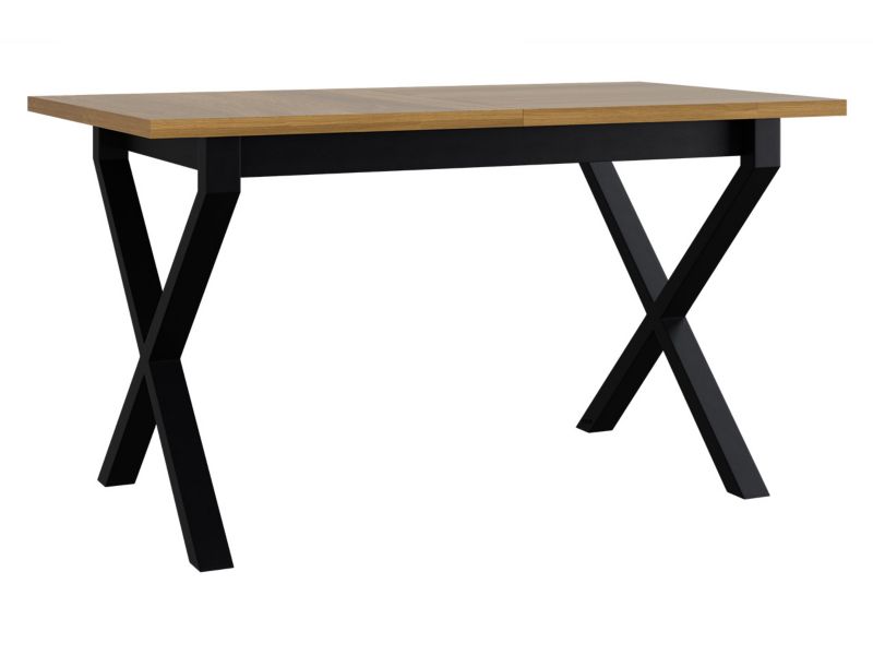 Stół rozkładany MIRJAN 24 Ikon I 80x140/180 dąb grandson + czarny metal 1 szt.