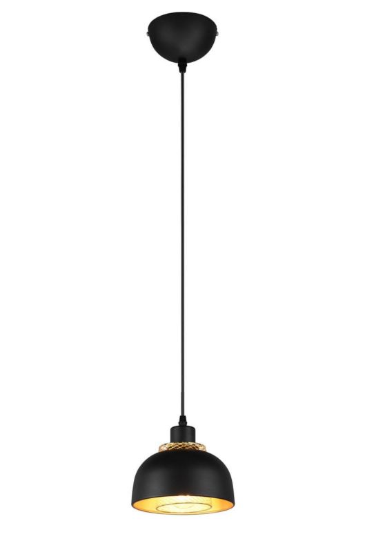 Lampa wisząca RL Punch czarno-złota wym: 150 x 18 x 18 cm 1xE27 x 40W 1 szt.