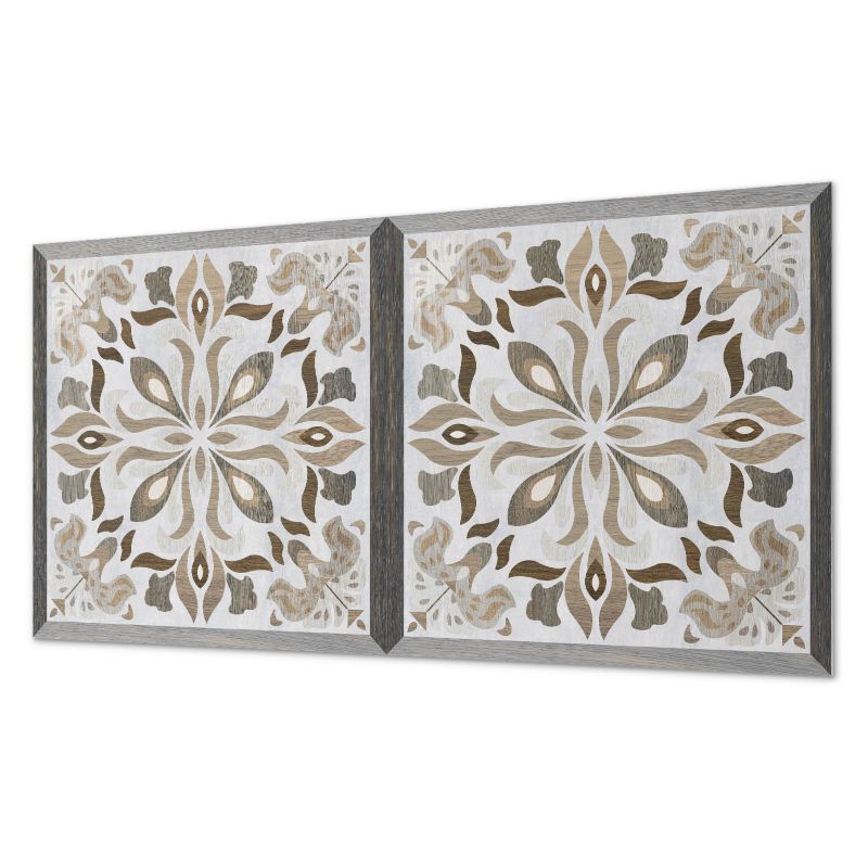 Płytki Winylowe ArtPrintCave 60x30 cm Wzór kwiatowy z symetrią 6 szt.