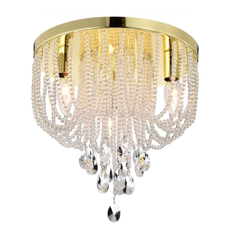 Lampa Sufitowa Toolight APP1625-3C Chrom Złoty 1Szt