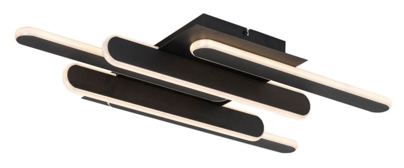 Lampa sufitowa wisząca Rabalux Sindri 0507 czarno-biała nowoczesna wbudowany LED 36W 1 szt.