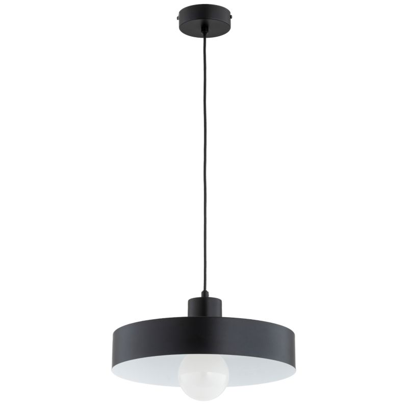 Lampa wisząca klosz foremka Alfa NEVERA czarna 1xE27x15W IP20 wym:70x34x34cm - 1 szt.