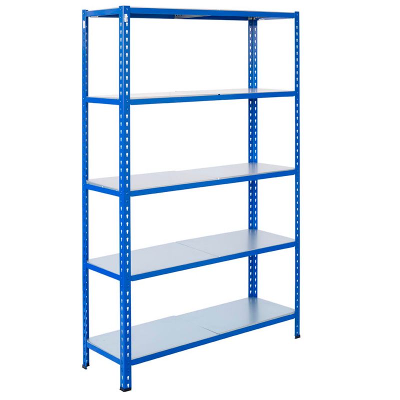 Wtykowy regał metalowy AR Shelving z profilem L z 5 półkami 250x120x30 cm 180 kg 1 szt