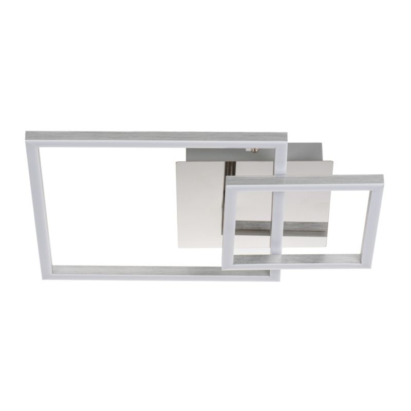 Oprawa oświetleniowa LED LightLogic LL DIJON S-LED 66281 plafon srebrny kwadratowy 16W 900lm 1 szt.