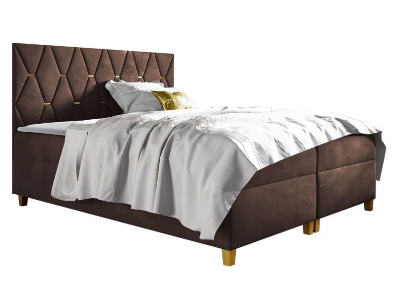 Łóżko kontynentalne MIRJAN 24 Inez 180x200 palona kawa 1 szt.