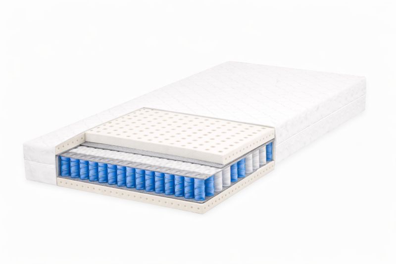 Materac kieszeniowy Multipocket Sofello lateks 7 stref H2 sprężynowy 180x200