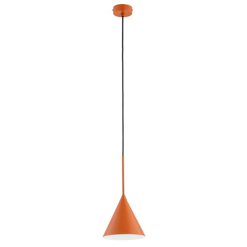 Lampa wisząca Alfa Fabo 4581 pomarańczowo-czarna minimalistyczna 1xE27 x 15W 1 szt.