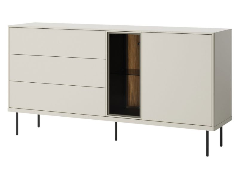 Komoda MIRJAN 24 Epiro EP-04 z oświetleniem kaszmir / dąb ciemny 1 szt.