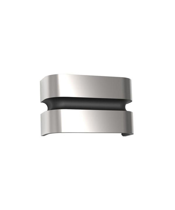 Kinkiet ścienny zewnętrzny Lutec Maya srebrno-biały LED 15W 3000K 1000lm IP44 wym: 6,5 x 18 x 10,8 cm metal - 1 szt.