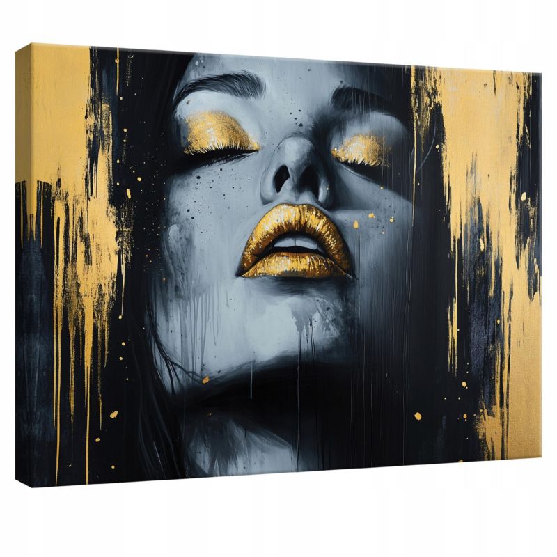 Obraz Na Płótnie WALLARENA 120x80 cm Do Sypialni Salonu Kuchni Abstrakcja Kobieta 1 szt.